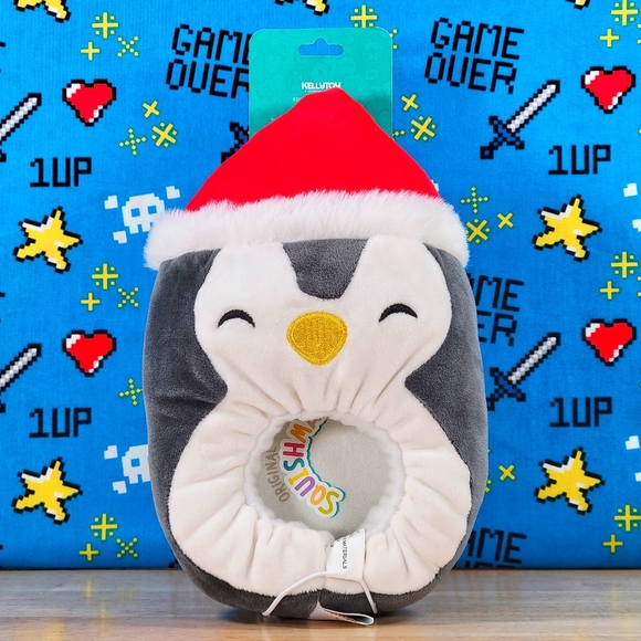 Squishmallow Luna or Jen Penguin Christmas Slippers Size 11-12 UltraSoft Plush - Picture 2 of 6